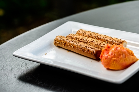 bread sticksの写真素材