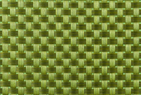 Mat of green rattan  wickers background  textureの写真素材
