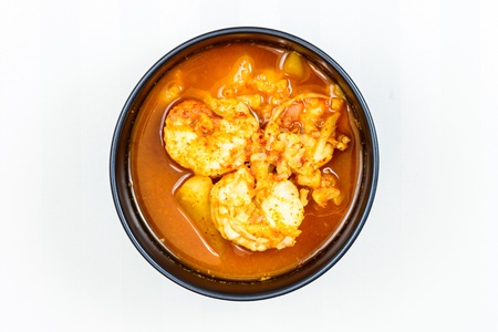 Spicy Soup with Shrimp - Thai foodの写真素材
