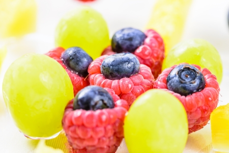 Assortment of exotic fruitsの写真素材