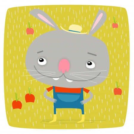 Farmer Bunnyのイラスト素材