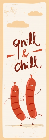 Dancing Frankfurtersのイラスト素材