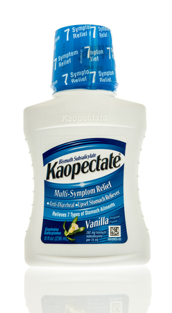 Winneconne, WI - 2 November 2016:  Bottle of Kaopectate medication on an isolated background.のeditorial素材