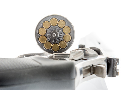 A 22 long rifle revolver loaded