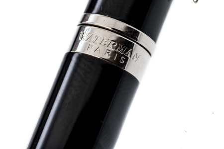 Winneconne, WI - 2 December 2018: A close up shot of a Waterman pen on an isolated background.のeditorial素材