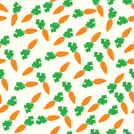 carrots seamless pattern on a yellow backgroundのイラスト素材