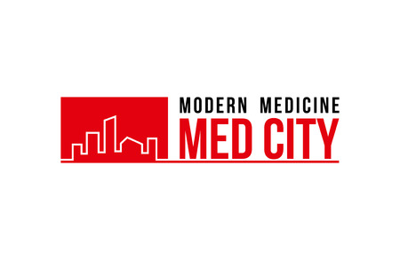 Logo medicine city template design vectorのイラスト素材