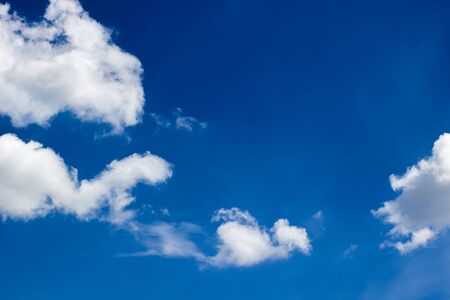 blue sky and clouds, soft focus