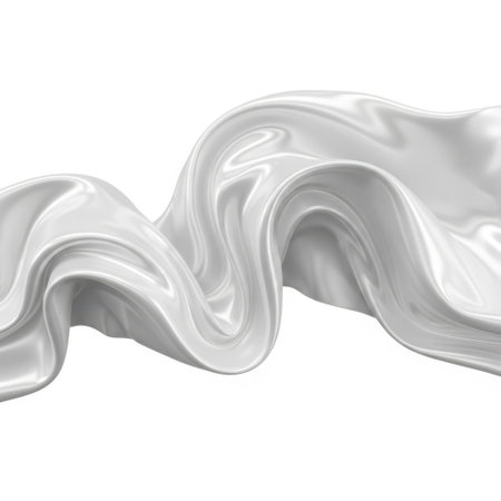 This image features an abstract wavy texture set against a clean, white background. The wavy pattern creates a dynamic and fluid visual effect, perfect for design and graphic purposes. The image is high-resolution and isolated, ensuring a seamless integration into various projects.の素材