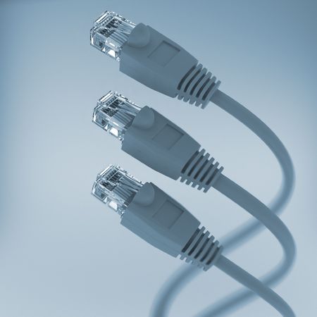 Computer Network Cable (tint color)の写真素材