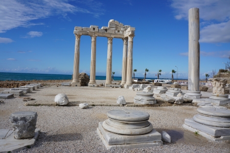  Apollon Temple in Side - Antalya - Turkey                             の写真素材