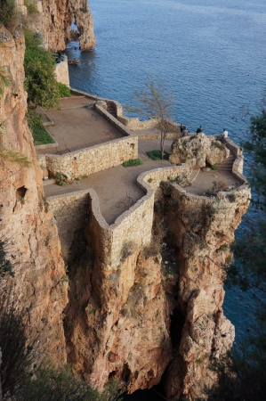People are watching the scene in Antalya cliffsのeditorial素材