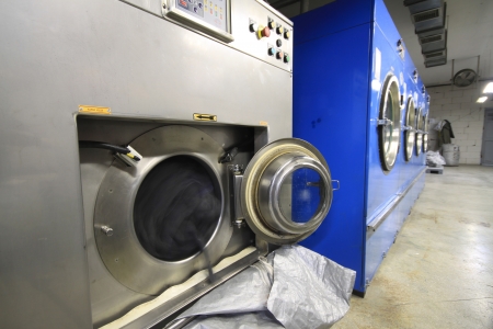 Industrial Washing Machine in Textile industrの写真素材