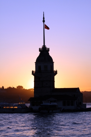 The Maiden s Tower in Istanbulの写真素材