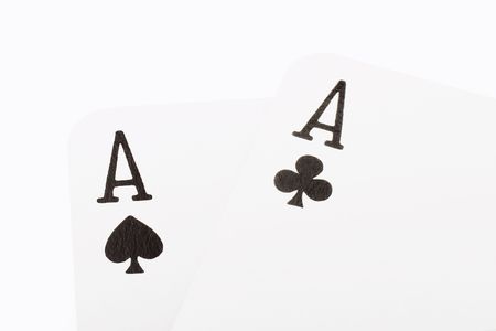 Close up of Ace Cards の写真素材