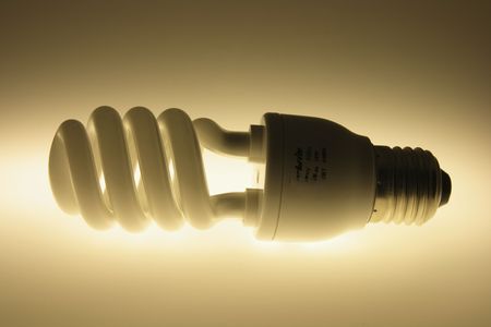 Fluorescent Bulb in Warm Tone