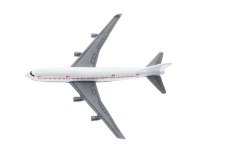 Plane Model on Isolated White Backgroundの写真素材