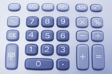 Close Up of Calculator Keys