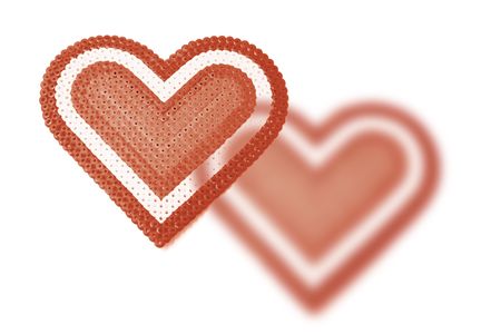 Heart Symbol on White Background