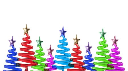 Christmas Trees with Copy Spaceの写真素材