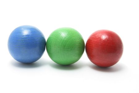 Juggling Balls on Isolated White Backgroundの写真素材