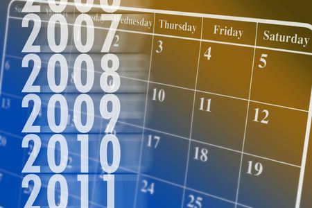 Close up of Calendar Pageの写真素材