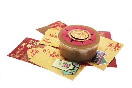 Chinese New Year Cake and Red Packets