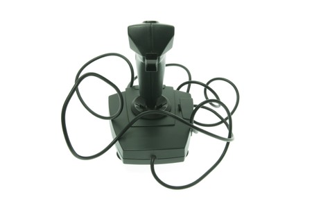 Joystick on Isolated White Background