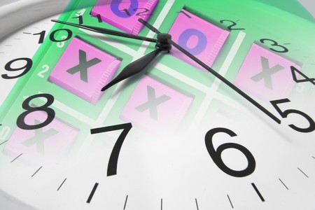 Composite of Clock and Tic-tac-toe