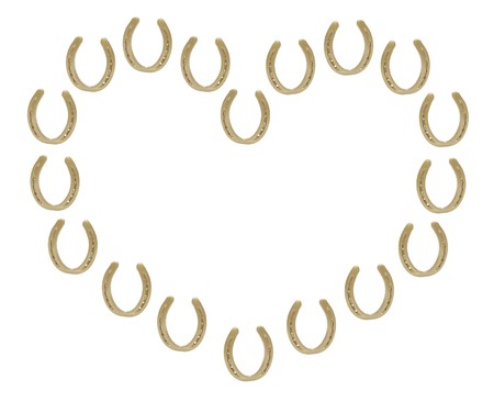 Horse Shoe on Isolated White Backgroundの写真素材