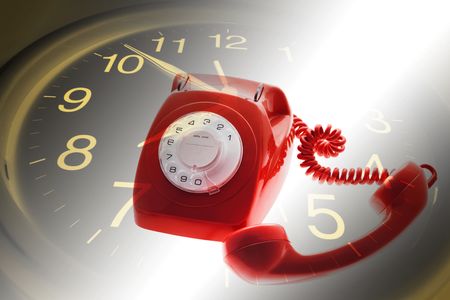 Composite of Clock and Telephone