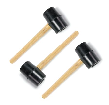 Hammers on Isolated White Background