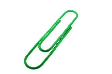Paper Clip on White Backgroundの写真素材