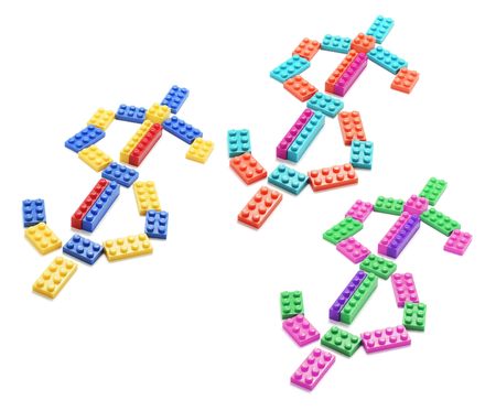 Dollar Symbols on White Backgroundの写真素材