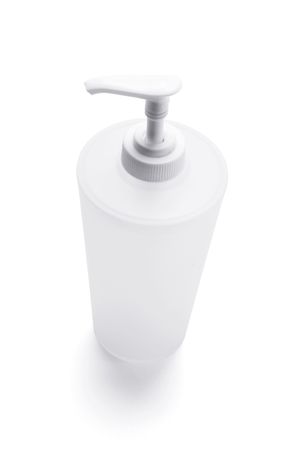 Pump Dispenser on White Backgroundの写真素材
