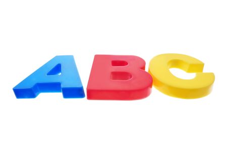 ABC Alphabets on White Backgroundの写真素材