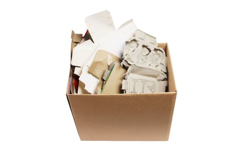 Paper Products for Recycle on White Backgroundの写真素材