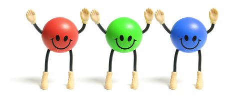 Smiley Toy on White Background