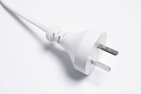 Close Up of Power Plug on Seamless Backgroundの写真素材