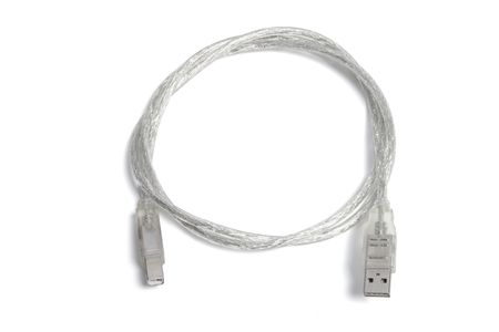 USB Cable on Isolated White Background