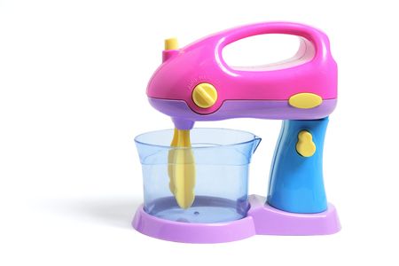 Toy Blender on Isolated White Backgroundの写真素材