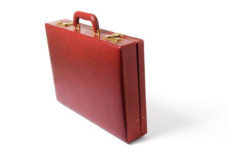 Briefcase on Isolated White Backgroundの写真素材
