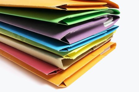 Stack of Folders on Seamless Background