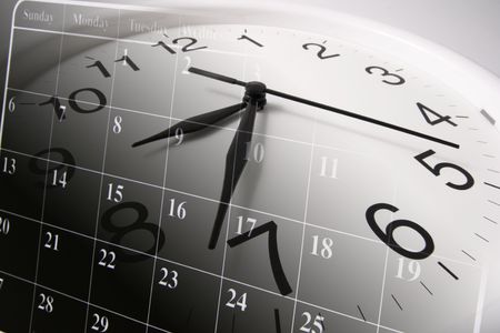 Composite of Clock and Calendar Composite of Clock and Calendar