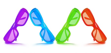 Sunglasses on Isolated White Background