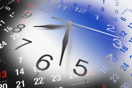 Composite of Calendar and Clock