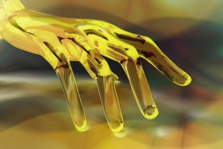 Close Up of Display Hand の写真素材