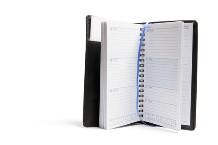 Pocket Diary on White Backgroundの写真素材
