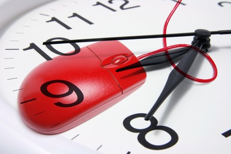 Composite of Clock and Computer Mouse