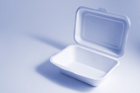Food Box in Blue toneの写真素材